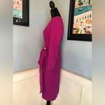 Magenta 50s Vintage Style Draped Pencil Dress Sz 8 Purple Photo 4