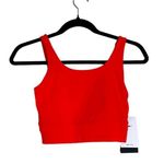 Nike NWT Yoga Luxe Cropped Tank CV0576-817 Size XSmall Orange Sports Photo 6