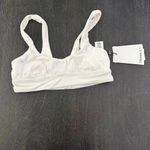 Vitamin A Revolve  Sienna Bikini Swim Top in Ecorib White Sz XS‎ Photo 2