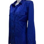 Partners by Mervyns Satin Button Down Blue Size 10 Photo 1