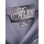 Alex Evenings Scuba Sheath Light Compression Dress 3/4 Sleeve Size 8 Charcoal Photo 5