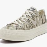 Converse  Women's Beige Snake Pattern Sneakers Photo 0