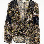 Lovestitch Lace Detail Printed Bell Sleeve Blouse M Photo 0