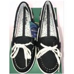 EastLand  'Skip' Women's Black Canvas Boat Shoe Photo 1