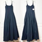 STAUD Joli Open-Back Full Skirt Maxi Dress Gown Navy Blue NWT Size 4 Photo 5