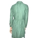J.Crew women’s Green Eyelet mini Button-Up Dress size 6 Photo 8