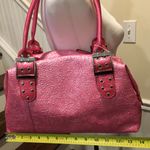 SHARIF 1827 Paisley Pink Shoulder Bag Adjustable Handle Sides Photo 7