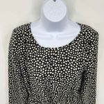 J.Crew Mercantile Dress Womens 4 Black White Long Sleeve Heart Print Layered Photo 2