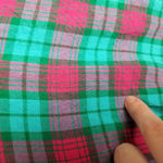 KAVU  PINK GREEN PLAID CHECK HI LOW POPOVER TUNIC LONG LINE BLOUSE XL Photo 11