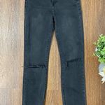 Frame  Black Le High Straight Raw Edge Jeans Molony Size 26 2 Photo 3