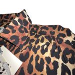 Anne Klein NWT Leopard Print Women’s Blouse Button Front Tab Sleeve Large Photo 6