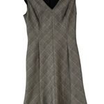 White House | Black Market   Black Plaid Dress Cap Sleeve Emilya Knee Women 2 Photo 0