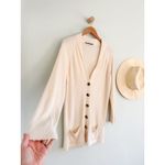 Jenni Kayne | Silk Cashmere Blend Cream Long Cardigan | Sz M Size M Photo 1