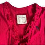 Abercrombie & Fitch vintage Y2K 00s ruffel hem long sleeve cardigan w/ 2 pockets Photo 4