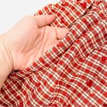 Unique Vintage NWT Red Plaid & Hearts Gellar Swing Skirt Photo 3