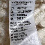 American Eagle  Outfitters Cream Fringe Crochet Knit Infinity Scarf - VGUC Photo 1