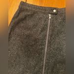 Madewell Gray A-Line Studio Full Front Zip Wool Blend Lined Mini Skirt Size 2 Photo 4