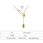 Women Stainless Steel Stylish Long Chain Necklace Photo 4