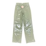 Camila Coelho NEW Revolve Cyrus Faux Patent Leather Pants Sage Green XS NWT Photo 6