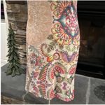 Desigual  Pink and Cream Sheath Dress Sleeveless Crew Neck Mini Photo 9