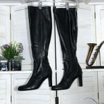 Franco Sarto  Artise Over The Knee Boots Black Leather 9.5 Photo 1