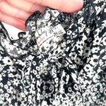 Free People Bardot Balconette Floral Ruffle Ruched Dainty Tie Strap Bodysuit Top Photo 8