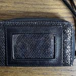 Jenny Packham Boudoir Glitter Wallet ID Case Wristlet Clutch Zip Around Black Photo 2