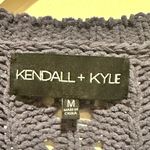 Kendall + Kylie DENIM Purple BLUE CREW NECK Chic Knit CROP Sweater M Photo 3