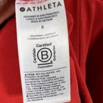 Athleta Savannah Jumpsuit Size 6 Currant Red Wide Leg Travel Lightweight Active Photo 11