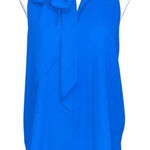 Eight Sixty  sleeveless royal blue tie neck small‎ Photo 0