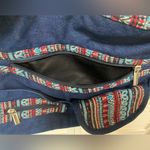 Cute Denim/Aztec Print Purse Blue Small Shoulder Bag Pockets‎ Photo 3