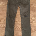 Miss Me  Standard Skinny Jeans Womens 28 Army Green Casual Stretch Distressed Photo 0