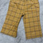 Unique Vintage  High Waisted Cropped Pants Plaid 90s Style Punk in Yellow 5X/26 Photo 7
