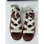 Maje  Fidil Sandal Leather Brown Marron Gladiator Lace Up Boho EU 40 US 8 NEW Photo 4