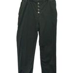 Veronica Beard Paper Bag Tedi Tapered Leg Pants Cropped High Rise Green Size 25 Photo 2