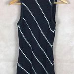 INC Black/White Crochet Knit Sleeveless Top NWOT Small Black Photo 7