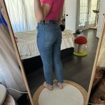 Abercrombie & Fitch Women’s 26 2R Curve Love Mom Jeans Raw Hem Photo 2