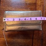 NWT JC Fashion Gold Brown Wallet Clutch Zipper Snap Closure ID Holder Photo 6