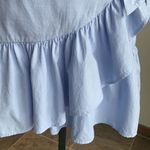 1901  Chambray Ruffle Layered Skirt Photo 5
