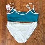 ANDIE Bikini Set Dolphin Top Bikini Bottom Swimsuit Baltic blue white size M NWT Photo 3