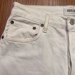 AGOLDE  High Rise Straight Leg 90's Button Fly Jeans White Size‎ 26 Photo 7