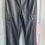 Charlotte Russe 🩶Size M🩶 Faux Leather Gray Cargo Pants Women’s Photo 0