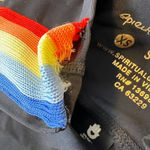 Spiritual Gangster Spiritual Gangster Rainbow Stripe Bike Short Size XS Photo 3