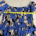 Free People  Louise Smocked Mini Dress in Blue Combo Revolve Women’s Small Photo 7