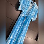 Blue Sky Sheer Long Maxi Cover Up Robe Tie Women’s Sz XXL Photo 1