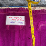 Vtg Purple Magenta Wool Ruffled Blazer Jacket XL Unlined Feminine Coquette Photo 7