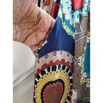 Win Win Women's Multicolor Polyester Mid Rise Slit Accents Trouser Size X Photo 3