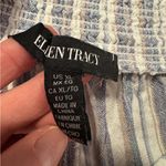 Ellen Tracy  Blue and Cream Striped Wide Leg Pants Photo 3