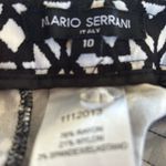 Mario Serrani  Italy Black White Dressy Bermuda Short 10 Pockets Tummy Control Photo 4