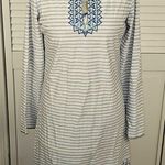 Cabana Life Womens‎ Blue White Tunic Dress Medium Photo 0